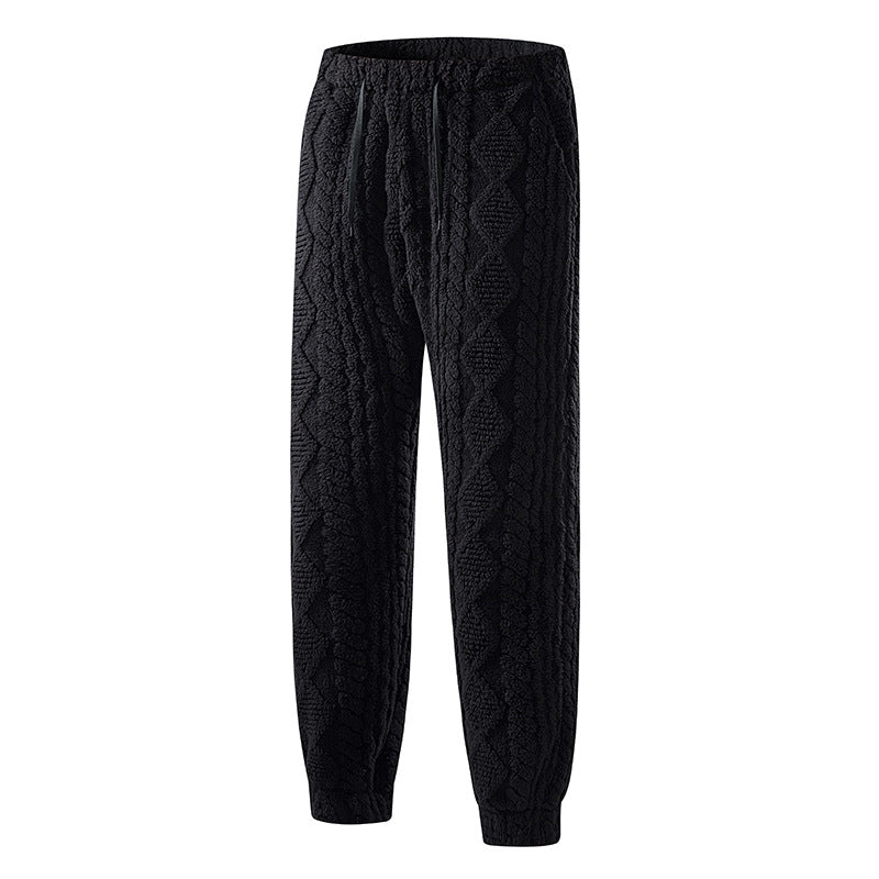 Damen Strukturierte Strick-Jogginghose mit Zopfmuster und elastischem Bund Echo Archiv