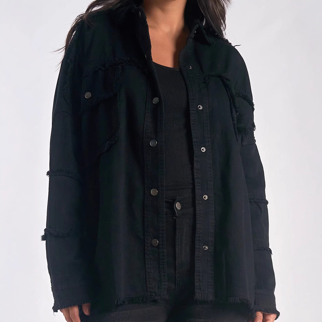 Damen Modische Overshirtjacke – Célinea