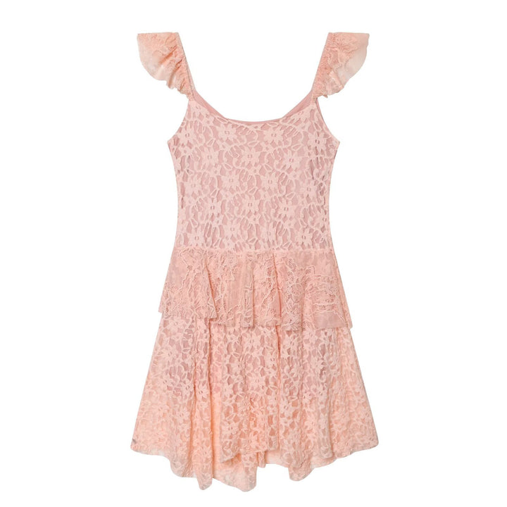 Damen romantisches Spitzenkleid mit Rüschendetails Echo Archiv
