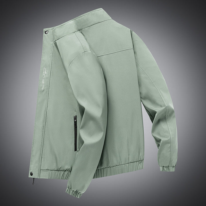 Leichte urbane Softshelljacke für Herren mit winddichter Membran und verdecktem Reißverschluss – Taviero