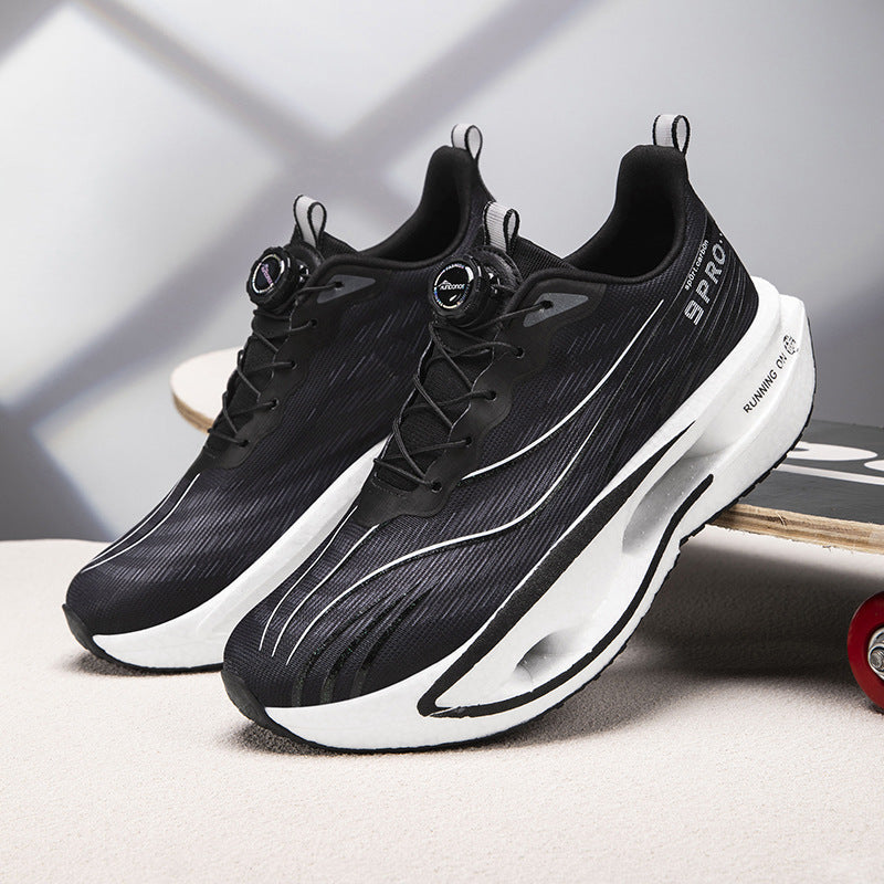 Unisex Performance-Laufsneaker mit Drehverschluss, geformter Hohlkammer-Zwischensohle und atmungsaktivem Strickobermaterial – Tavélo