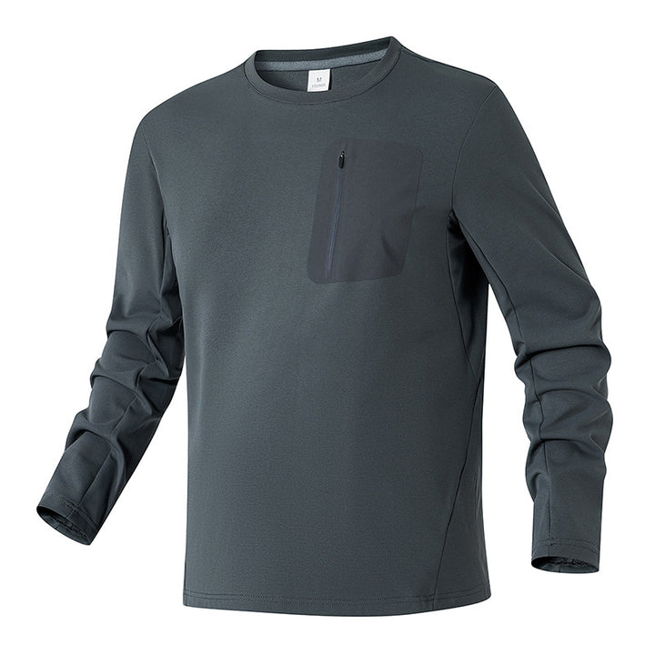 Herren Funktionales Langarmshirt mit praktischer Brusttasche Echoarchiv