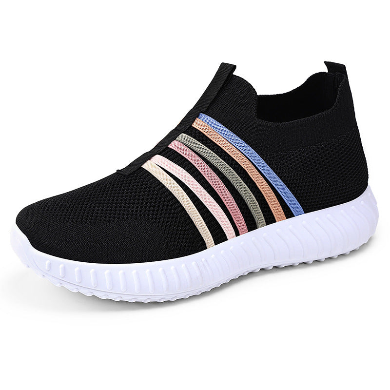 Damen Leichte und atmungsaktive Slip-On Sneakers mit elastischem Einsatz Echo Archiv