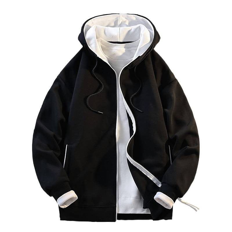 Herren modische Kapuzenjacke mit kontrastierenden Details Echoarchiv