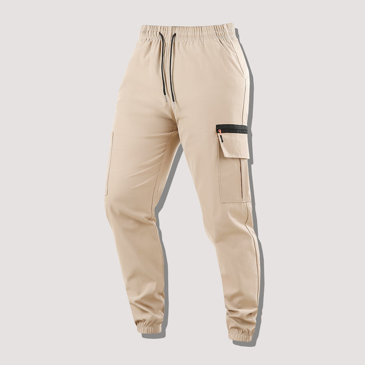 Herren Utility-Cargo-Jogginghose mit Kordelzug, Reißverschluss-Beintasche & elastischen Bündchen Echo Archiv