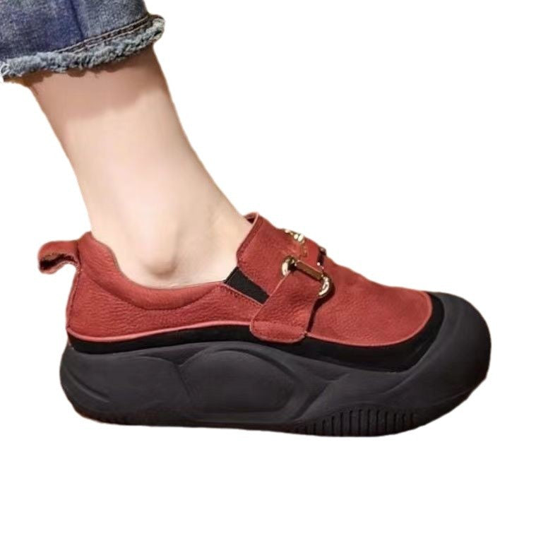 Damen Komfortabeles Slip-On Sneakers mit modischer Schnalle Echo Archiv