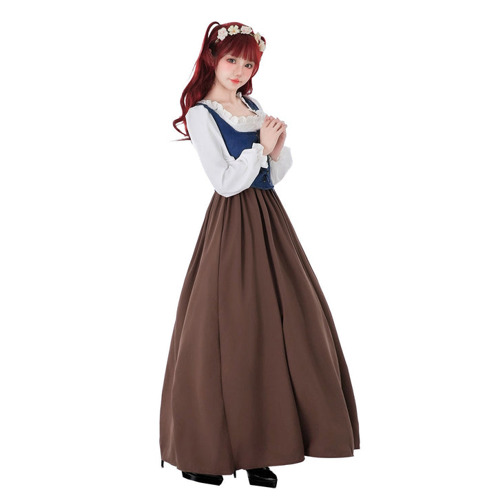 Damen Historisches Trachtenkleid mit stilvollem Korsett und fließendem Rock Echo Archiv