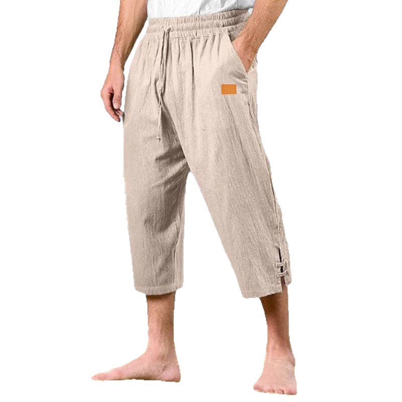 Herren Legere Strandhose mit seitlichen Schlitzen Echoarchiv