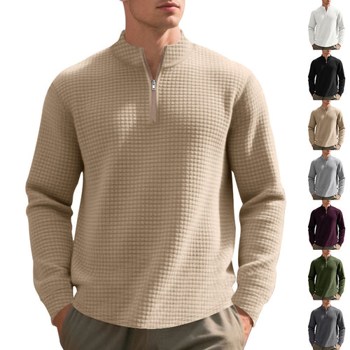 Herren Pullover mit hohem Kragen und praktischer Reißverschlussöffnung Echoarchiv