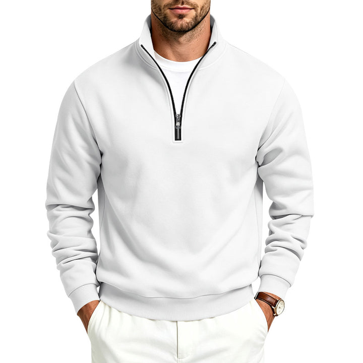 Herren Halbzip-Sweatshirt mit Troyerkragen und weicher Fleece-Innenseite – Norvane