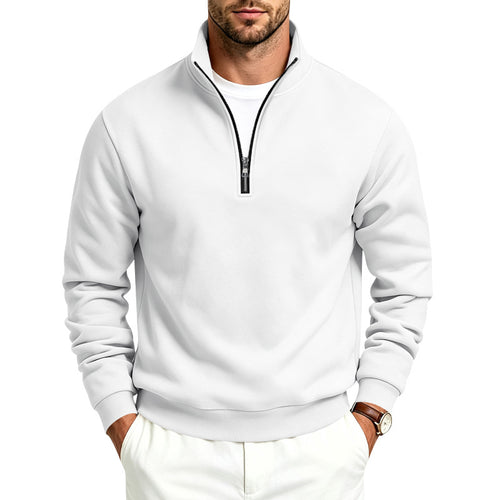 Herren Halbzip-Sweatshirt mit Troyerkragen und weicher Fleece-Innenseite – Norvane