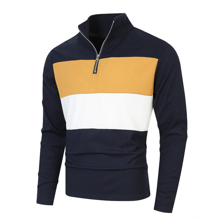 Herren Sweatshirt mit Stehkragen und Reißverschluss Echoarchiv