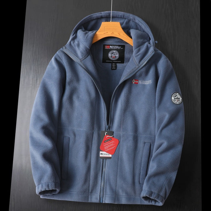 Damen Kapuzen-Fleecejacke mit Teddyfutter und durchgehendem Reißverschluss Echo Archiv