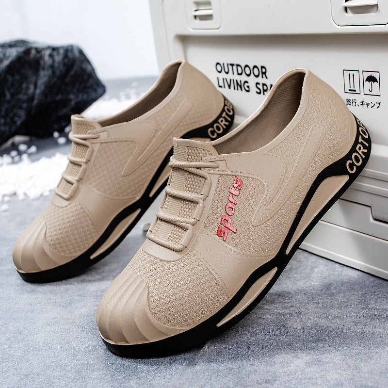 Herren Atmungsaktive Slip-On Freizeitsneaker mit verstärkter Zehenschutzkappe Echoarhiv