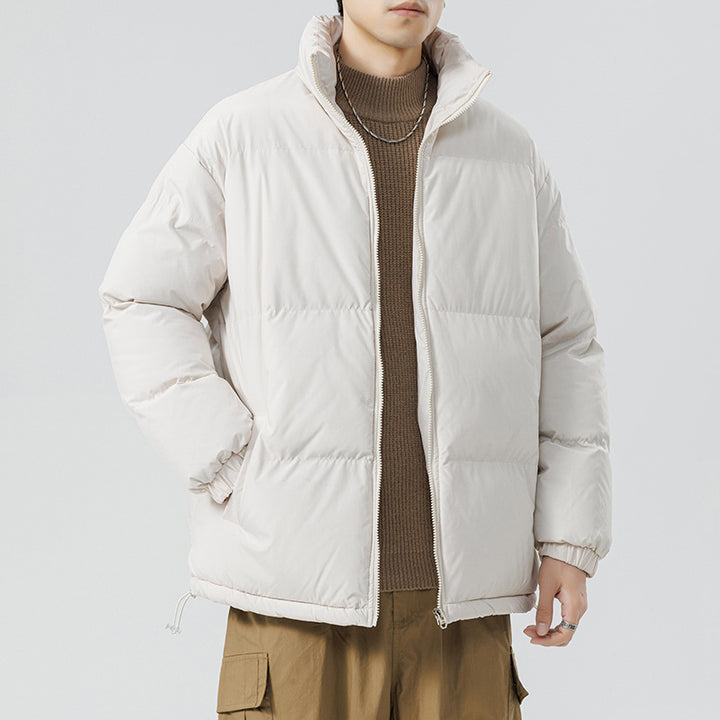 Herren gesteppte Funktionsjacke mit hohem Kragen und isolierendem Innenfutter Echoarchiv