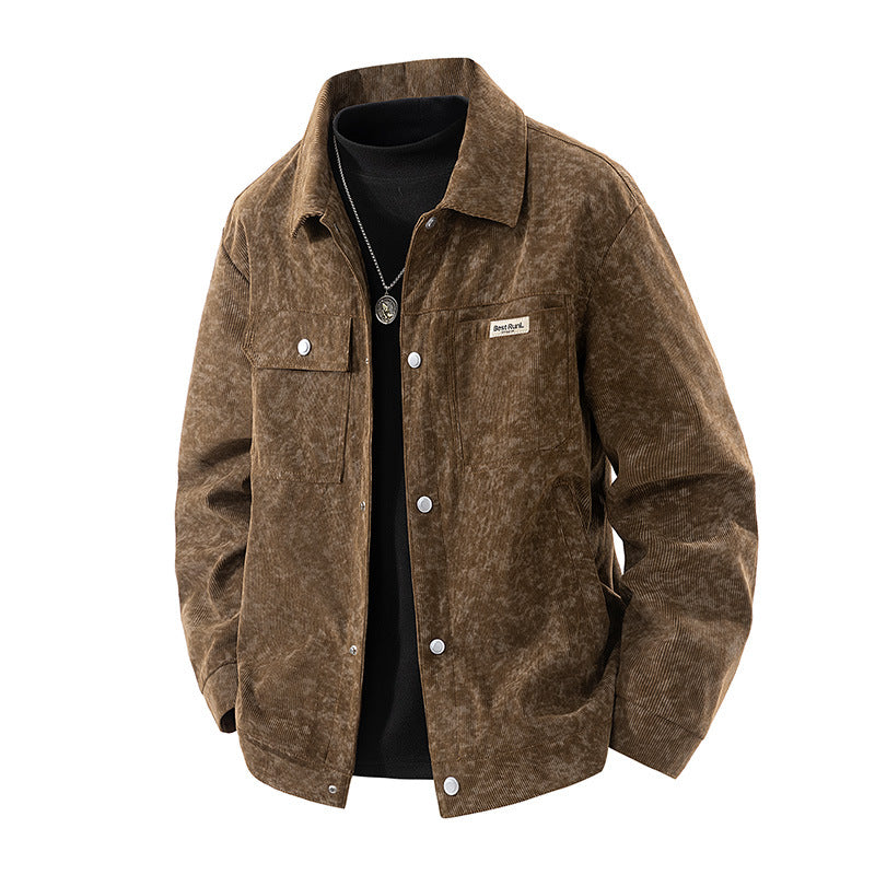 Herren Urbaner Overshirt mit modernen Taschen – Taviero