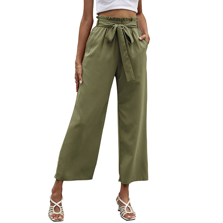 Damen Elegante Palazzo-Hose mit Taillengürtel Echo Archiv