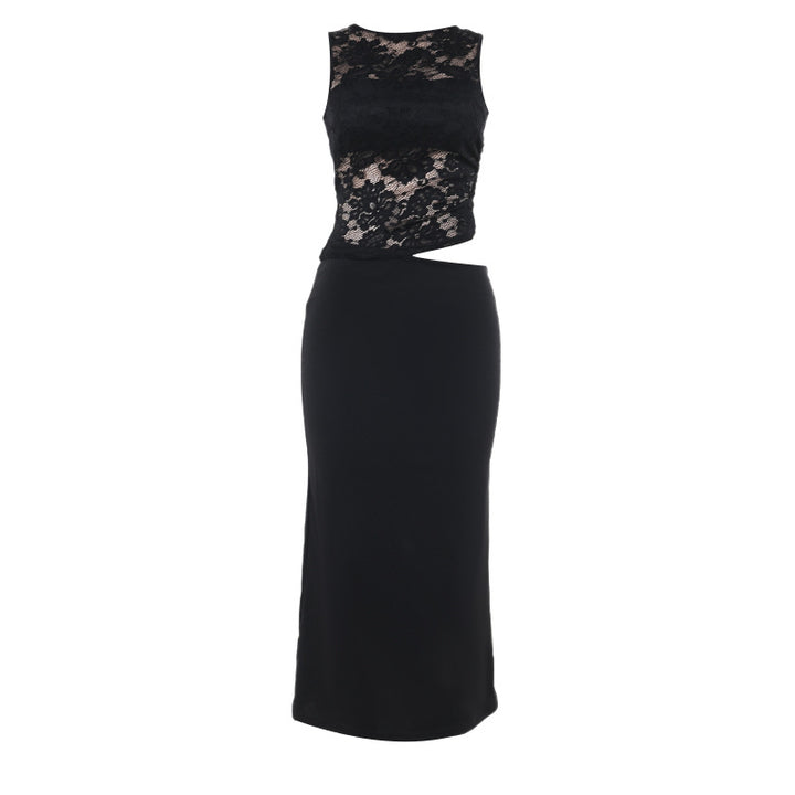 Damen Elegantes Spitzen-Maxi-Kleid mit figurformendem Design Echo Archiv