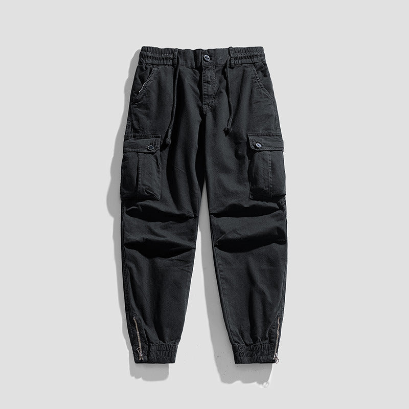 Herren Twill-Cargo-Jogger mit elastischem Komfortbund, Mehrfachklapptaschen und Reißverschluss-Knöchel Echo Archiv