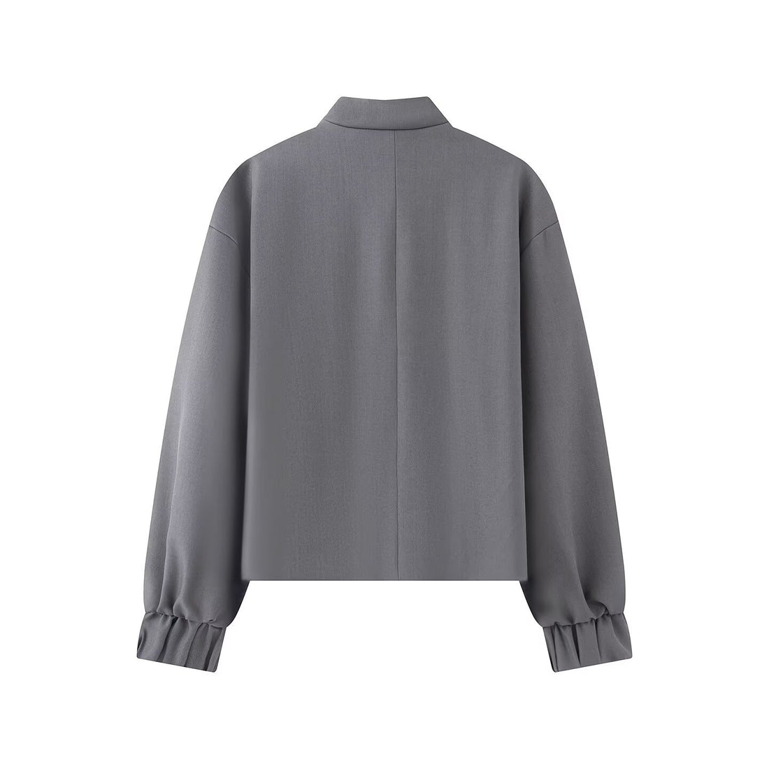 Damen Kurze Boxy‑Jacke mit Stehkragen und Knotenverschluss-Details Echo Archiv