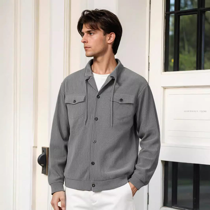 Herren urbane Utility-Jacke mit Reißverschluss Echoarchiv