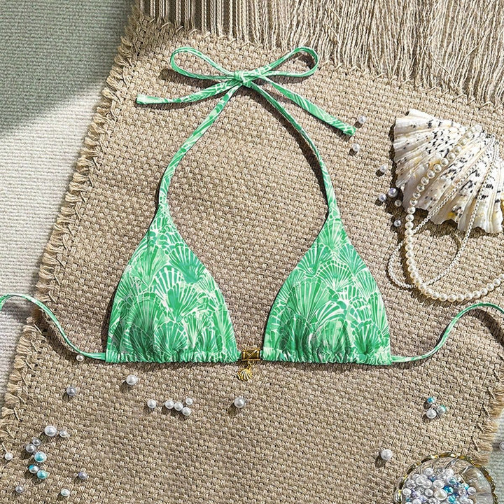 Damen Triangel-Bikinioberteil mit Rüschen Echo Archiv