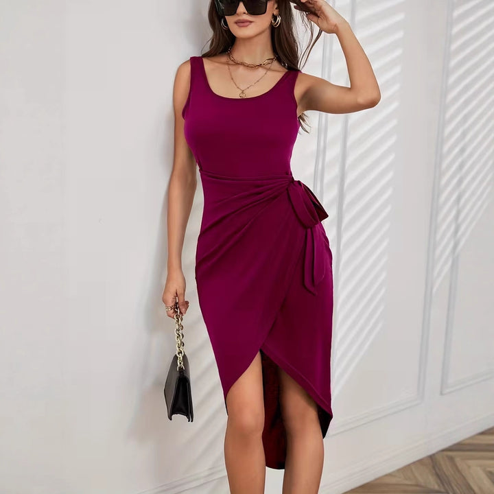 Damen Wickelkleid mit modernem Detail und figurbetonendem Schnitt Echo Archiv