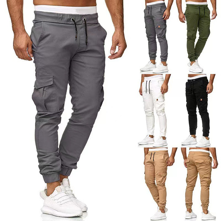 Herren nan taktische Cargo-Jogger mit Tunnelzug, elastischen Bündchen und Mehrfach-Taschen Echo Archiv