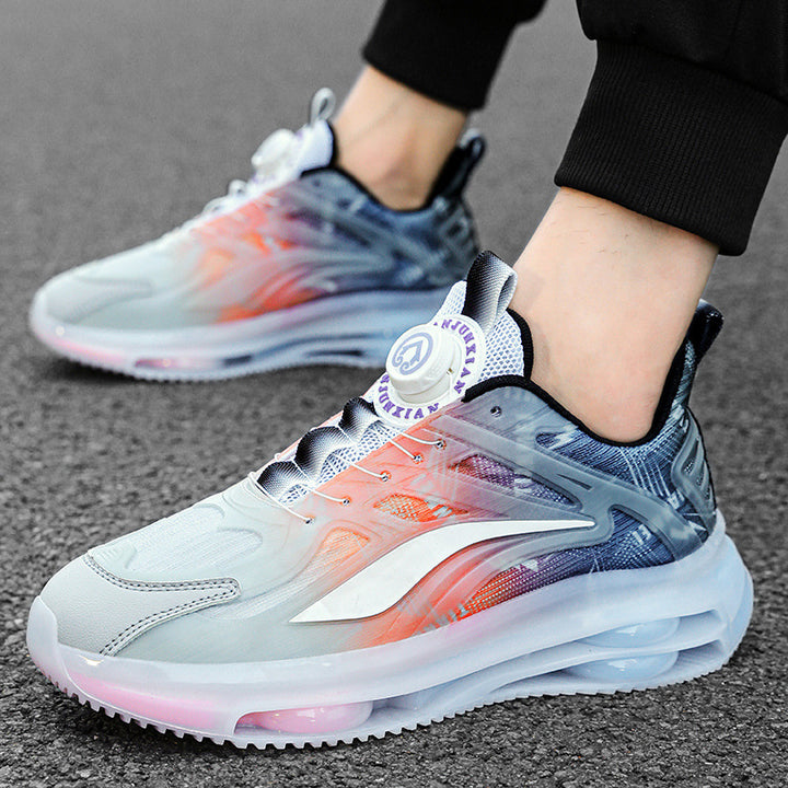 Unisex Transparente TPU-Sneaker mit sichtbarer Luftkammer und gradientem Mesh-Obermaterial Echoarchiv