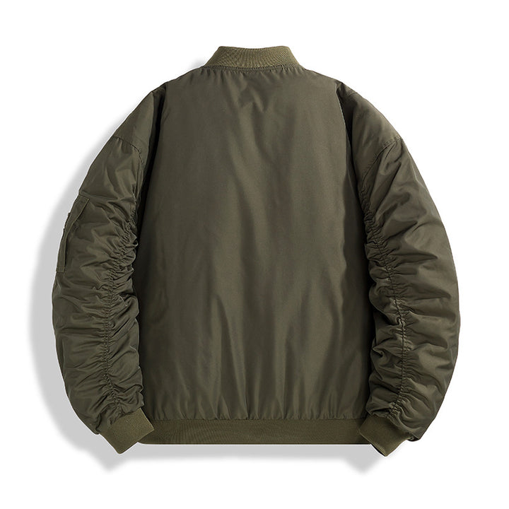 Herren Modische Bomberjacke mit Stehkragen Echo Archiv
