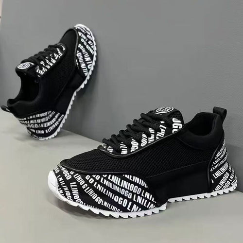 Damen Sportliche Sneakers mit markantem Schriftzug Echo Archiv