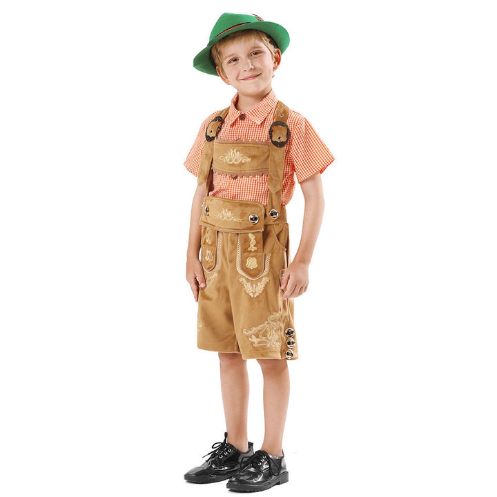 Jungen Trachten-Latzhose mit traditioneller Stickerei Echo Archiv