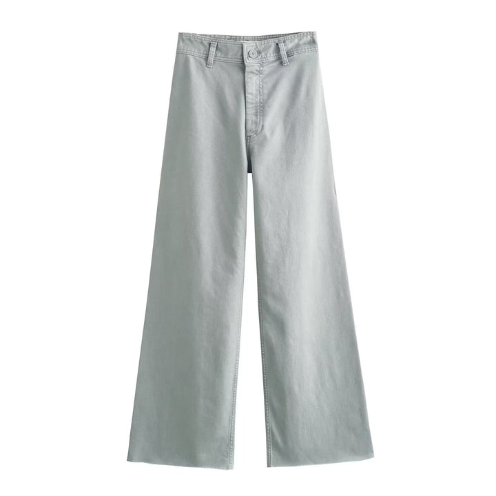 Damen weite High‑Waist Worker‑Hose mit aufgesetzten Gesäßtaschen Echo Archiv