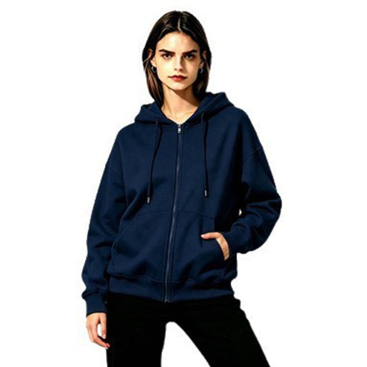 Damen Weicher Kapuzenpullover mit durchgehendem Reißverschluss Echoarchiv