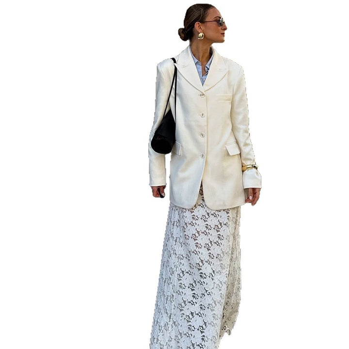 Damen Spitzenmaxirock mit elegantem tailliertem Schnitt und hochwertigem Material Echo Archiv