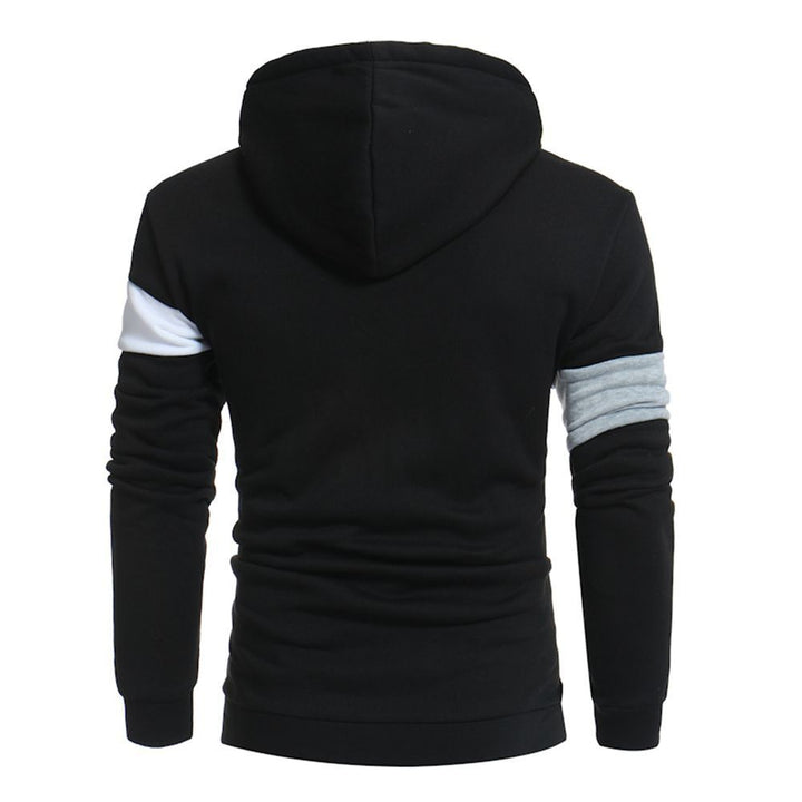 Herren sportlicher Kapuzenpullover mit Farbblockdesign Echoarchiv