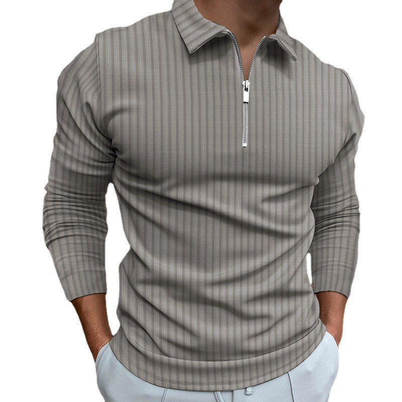 Herren modischer Poloshirt mit Reißverschluss Echoarchiv