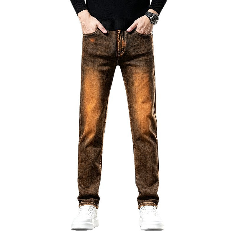 Herren Slim-Fit Jeans mit modischem Used-Look Echoarchiv