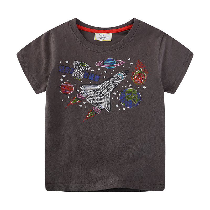 Jungen T-Shirt mit aufregendem Weltraum-Motiv Echo Archiv