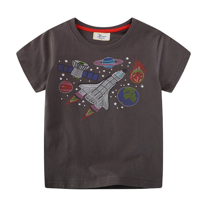 Jungen T-Shirt mit aufregendem Weltraum-Motiv Echo Archiv