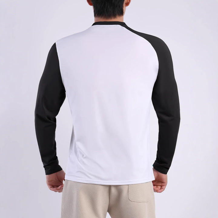 Herren Sport-Langarmshirt mit atmungsaktiven Einsätzen und feuchtigkeitsregulierendem Material Echoarchiv