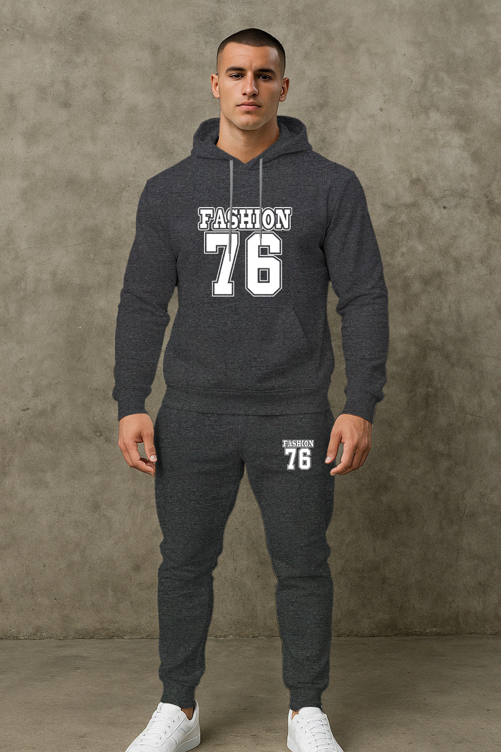 Herren Freizeit Hoodie und Jogginghose Set Echoarchiv