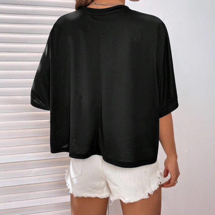 Damen Crop-Top mit weitem Schnitt Echo Archiv