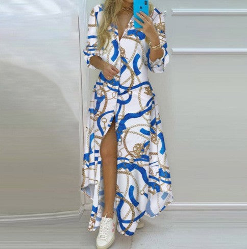 Damen Kimono-Robe mit Printdesign Echoarchiv