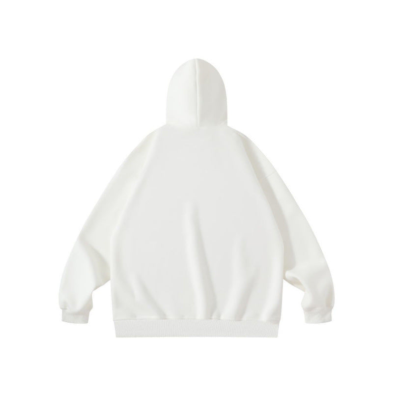 Unisex Oversize-Kapuzenpullover mit Statement-Print, French-Terry und Kängurutasche Echo Archiv