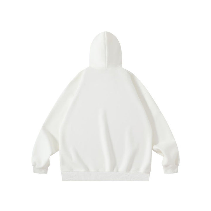Unisex Oversize-Kapuzenpullover mit Statement-Print, French-Terry und Kängurutasche Echo Archiv