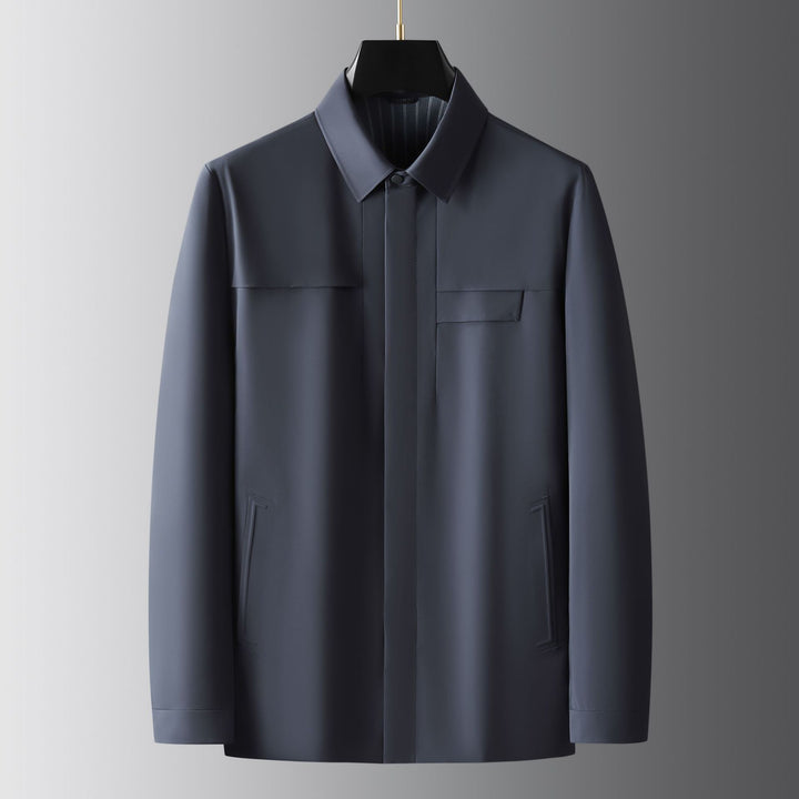 Herren modische Übergangsjacke mit praktischen Taschen und sportlichem Kragen Echoarchiv