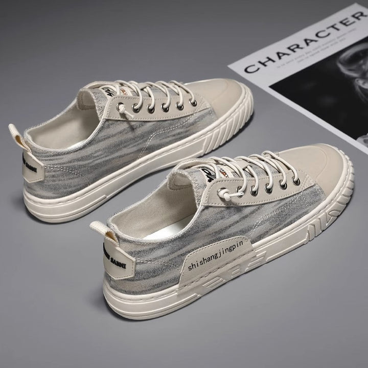 Unisex leichte retro Canvas-Sneaker mit verstärkter Zehenkappe und profilierter Gummisohle – Norré