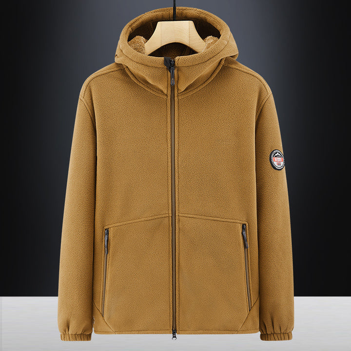 Herren Isolierte Fleece-Hoodiejacke mit Sherpa-Innenfutter und Zwei-Wege-Reißverschluss Echo Archiv