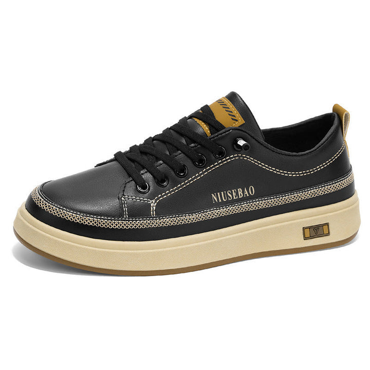 Damen Modische Ledersneakers mit bequemer Dämpfung und rutschfester Sohle Echo Archiv